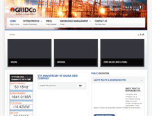 Tablet Screenshot of ghanagrid.com